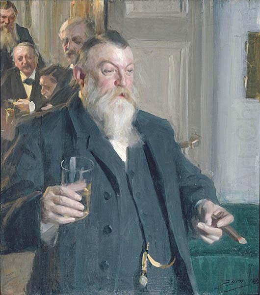 Anders Zorn A Toast in the Idun Society, china oil painting image